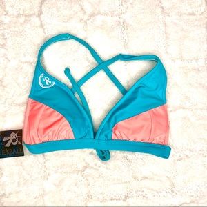 ROXVOLLEYBALL Roxstar Bikini Top Cross Back Straps